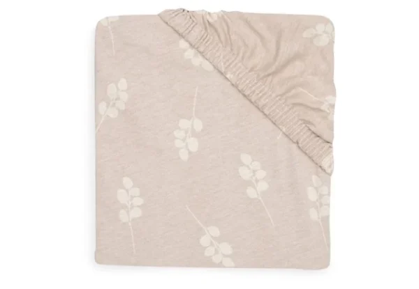 Fitted Sheet Jersey 60x120cm Twig Wild Rose