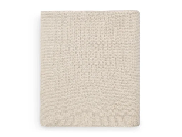 Jollein - Couverture Berceau 75x100cm Basic Knit - Nougat/Fleece Jollein