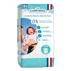 Carryboo - Couches  9-20kg – (Taille 4 : L) 1 paquet de 46 Bambo