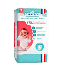 Carryboo - Couches  4-9kg – (Taille: 3 ) 1 paquet de 54 Hygiène & Soins