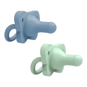 Dr Brown's - 2 sucettes en silicone Bleu – vert happy paci 0-6m MS innovaciones