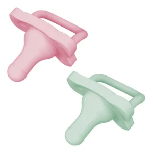 Dr Brown's - 2 sucettes en silicone rose – vert happy paci 0-6m