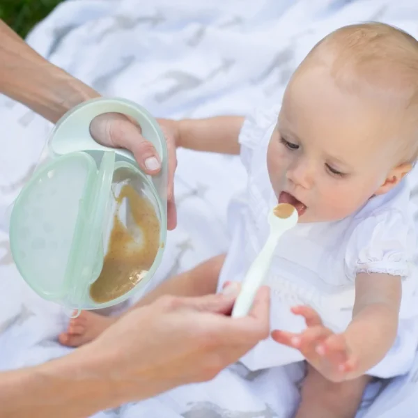 Dr Brown's - Bol et Cuillère à Couvercle pour Bébé 4m+