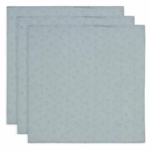 Jollein Lange Gaze de Coton Small 70x70cm Miffy Silhouettes - Sea Green - 3 Unités